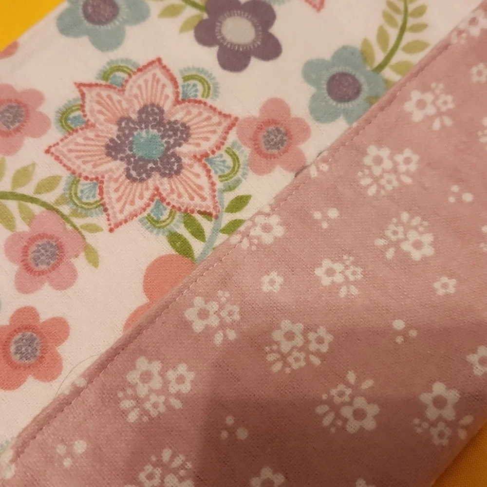 Handmade  Baby Bibs for girls,  set of 3.